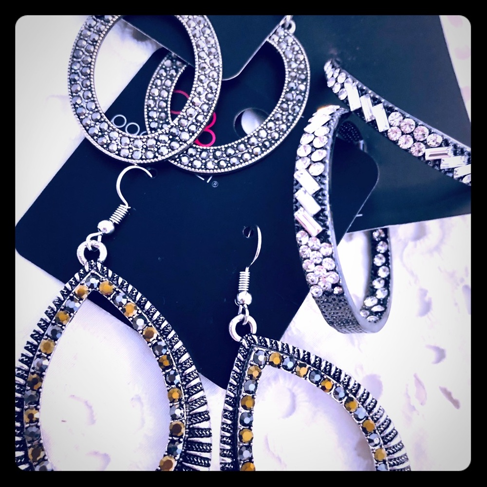 NEW 3 For $18 Stunning Earrings